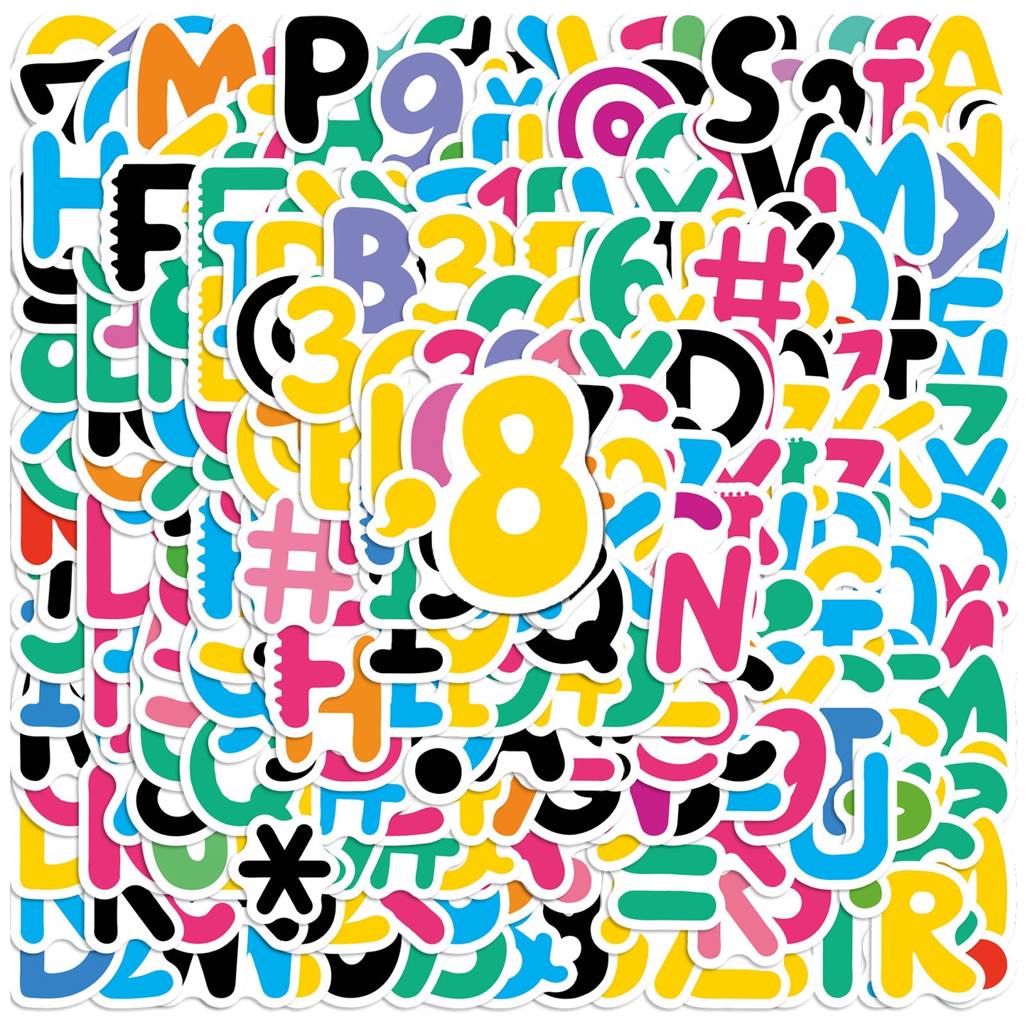 DIY Alphabet Stickers For Kids Self-Adhesive Decorative Letters