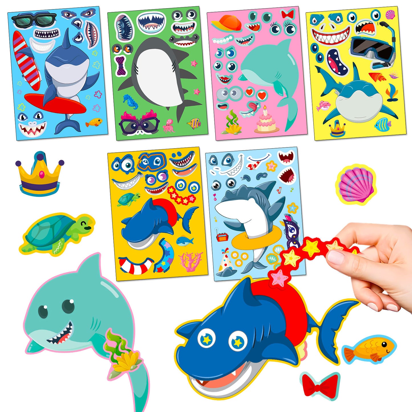 Cute Animal Make a Face Stickers DIY Animal Craft Kit For Toddlers