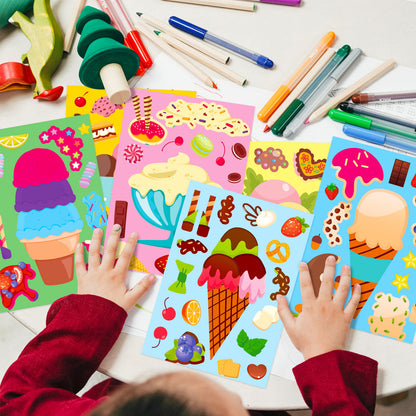 DIY Dessert Make Your Own Face Stickers Funny Food Face Craft Stickers