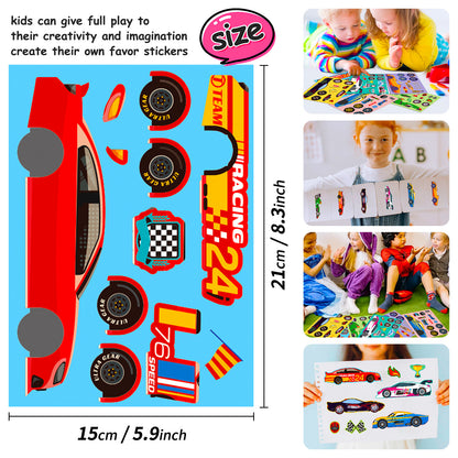 DIY Make Your Own Cars Stickers For Boys Mix & Match Vehicle Craft Stickers