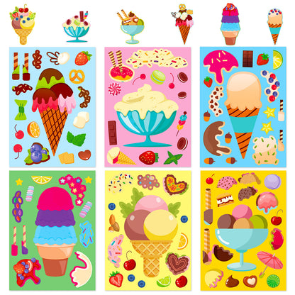 DIY Dessert Make Your Own Face Stickers Funny Food Face Craft Stickers