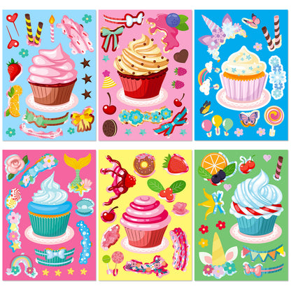 DIY Dessert Make Your Own Face Stickers Funny Food Face Craft Stickers