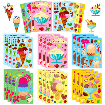 DIY Dessert Make Your Own Face Stickers Funny Food Face Craft Stickers