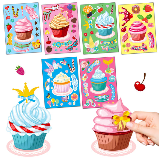 DIY Dessert Make Your Own Face Stickers Funny Food Face Craft Stickers