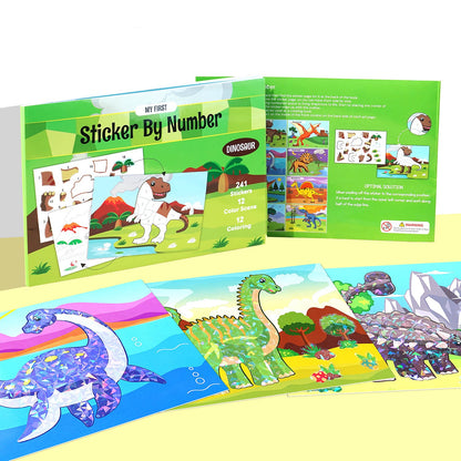 Geometry Puzzle Sticker Book For Kids Educational Matching Puzzle Activitiy Book