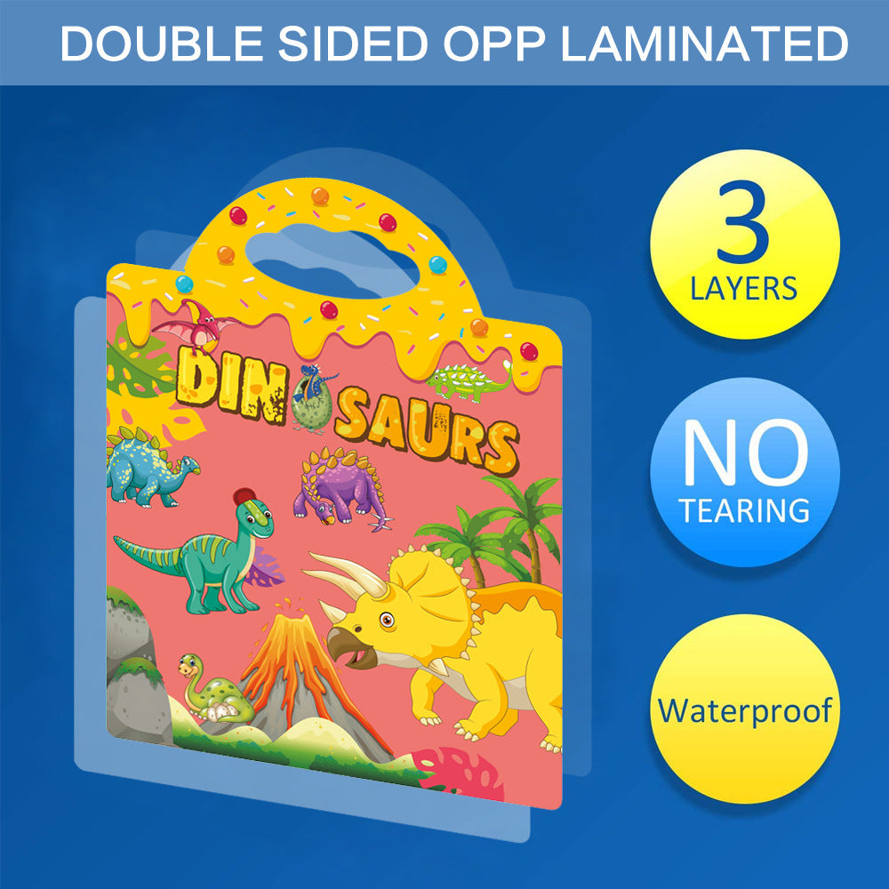 Multi-Scene Activity Sticker Book For Kids Reusable Educational Stickers