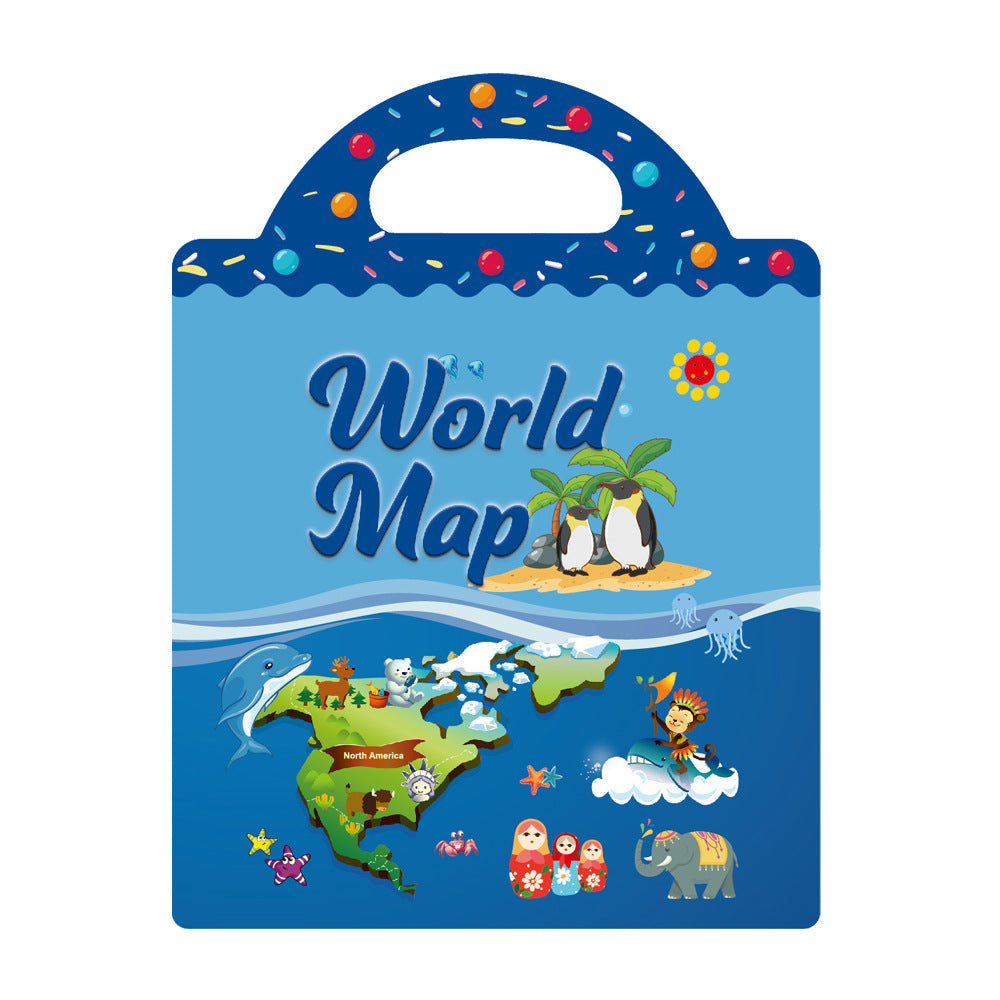 Multi-Scene Activity Sticker Book For Kids Reusable Educational Stickers