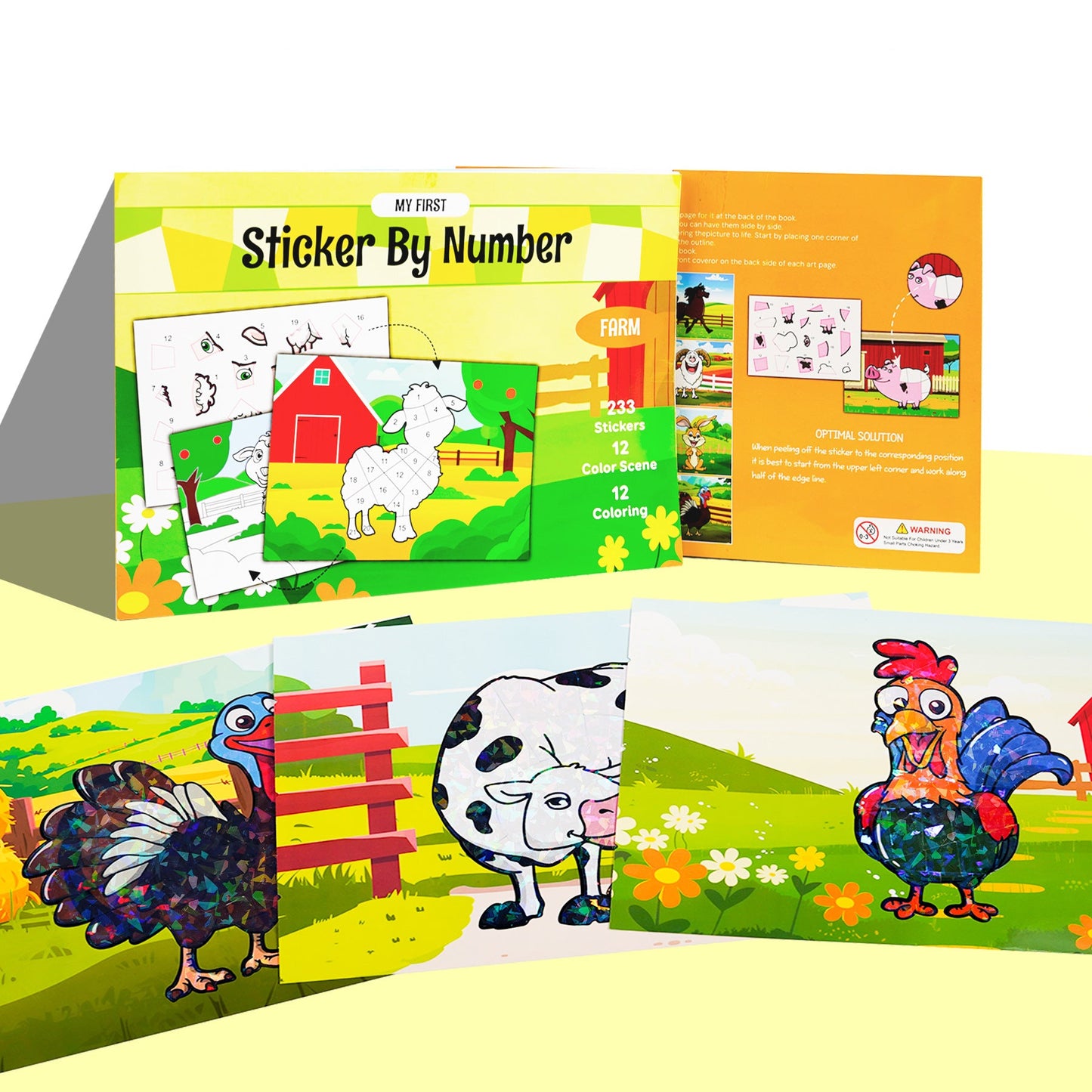 Geometry Puzzle Sticker Book For Kids Educational Matching Puzzle Activitiy Book