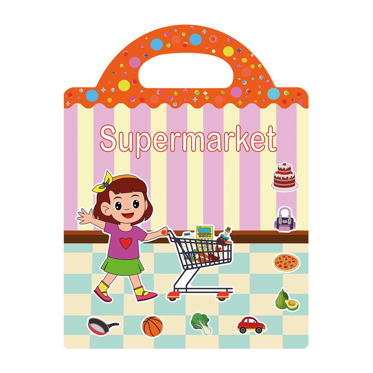 Multi-Scene Activity Sticker Book For Kids Reusable Educational Stickers