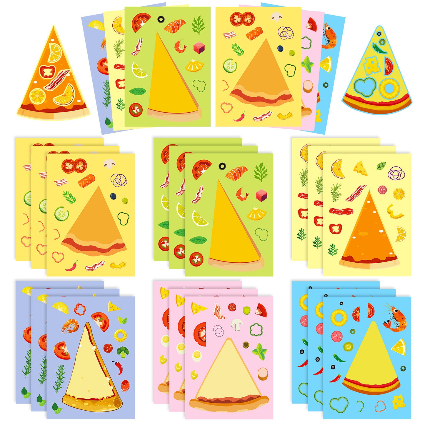 DIY Dessert Make Your Own Face Stickers Funny Food Face Craft Stickers