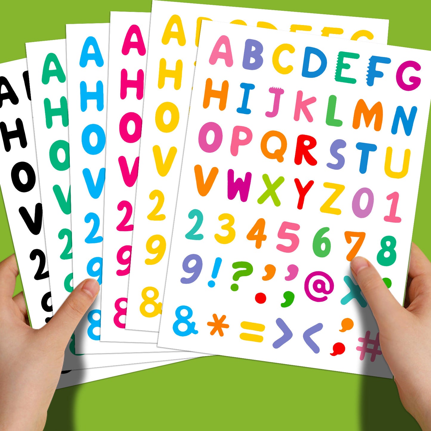 DIY Alphabet Stickers For Kids Self-Adhesive Decorative Letters
