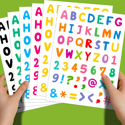 DIY Alphabet Stickers For Kids Self-Adhesive Decorative Letters