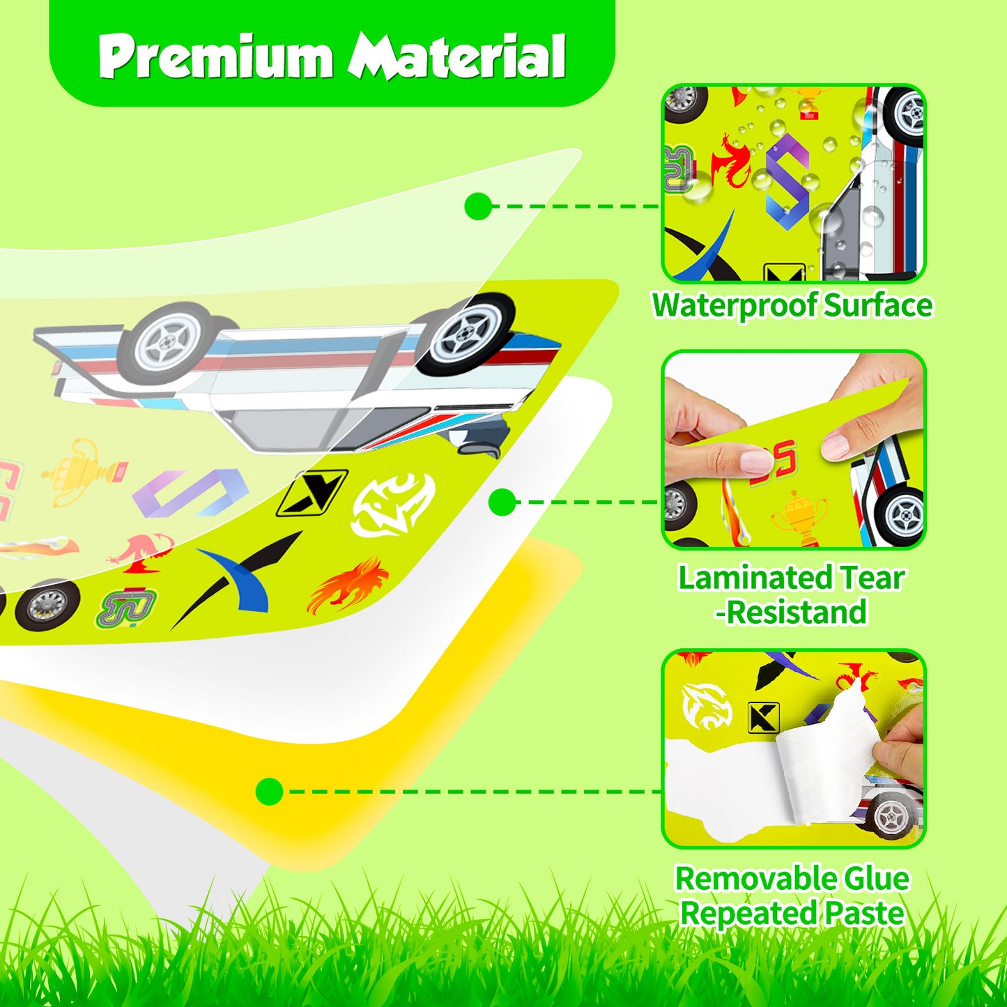 DIY Make Your Own Cars Stickers For Boys Mix & Match Vehicle Craft Stickers