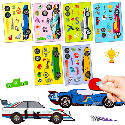 DIY Make Your Own Cars Stickers For Boys Mix & Match Vehicle Craft Stickers