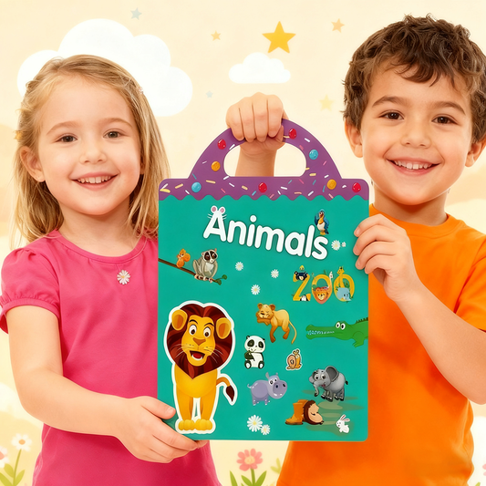 Multi-Scene Activity Sticker Book For Kids Reusable Educational Stickers