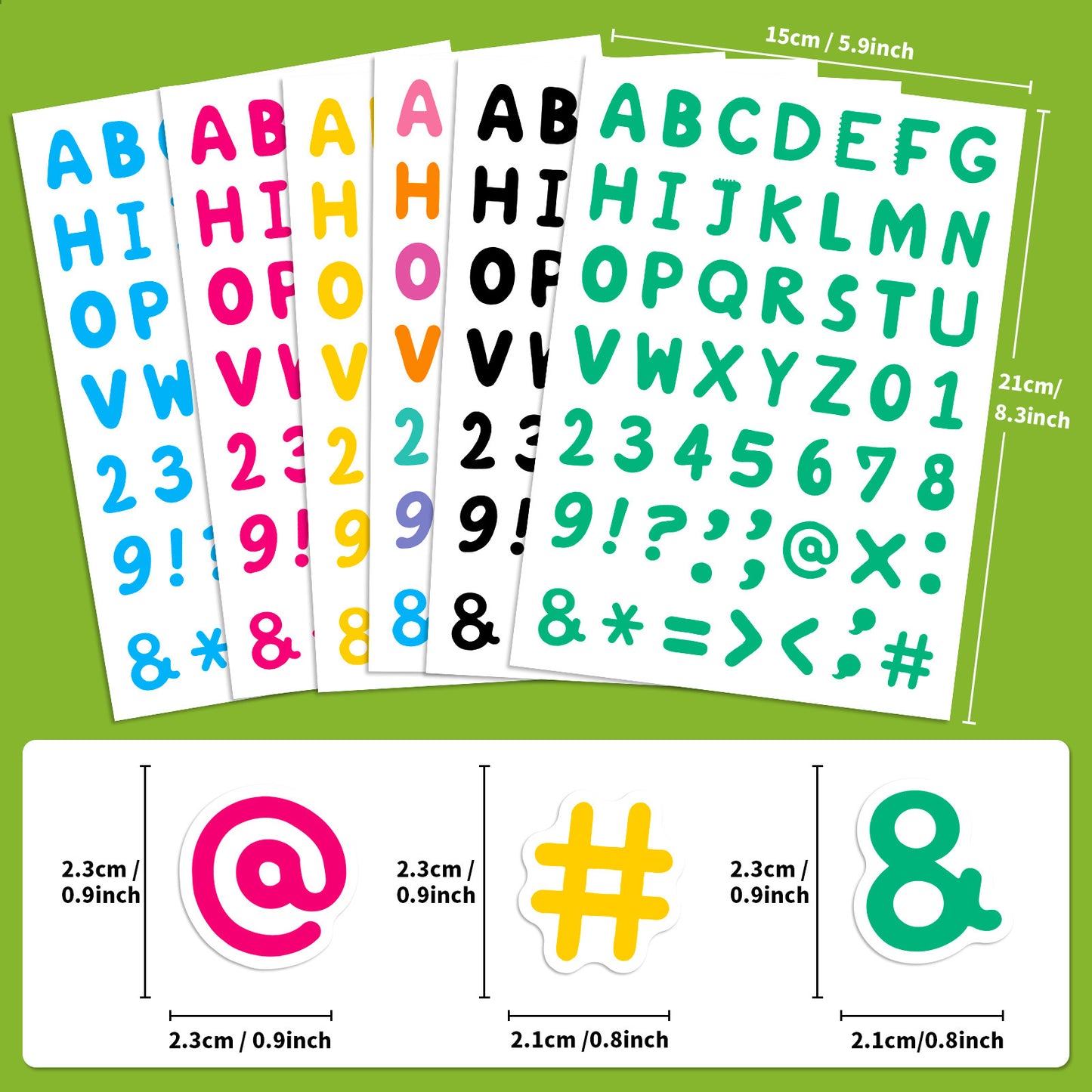 DIY Alphabet Stickers For Kids Self-Adhesive Decorative Letters